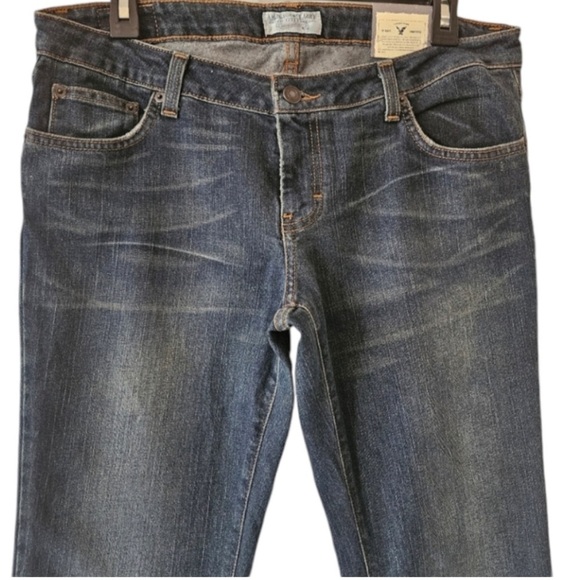 American Eagle Outfitters Dark Blue Wide Leg Jeans - Picture 8 of 12